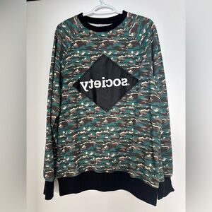 Society Camouflage Crewneck